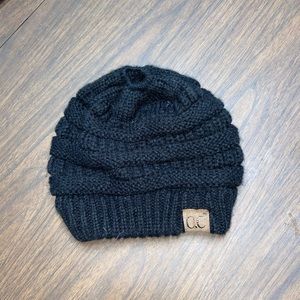 black beanie